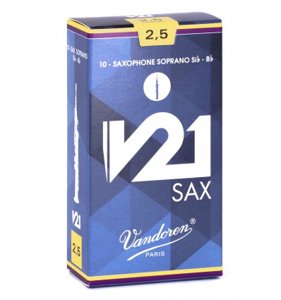 Vandoren V21 Alto Saxophone Reeds, Box of 10
